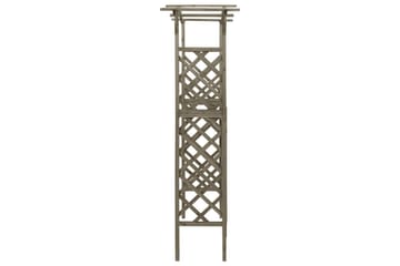 Pergola med port 116x40x204 cm heltre gran grå - Grå - Hage - Uterom & feriehus - Lagringshus & boder - Redskapsboder