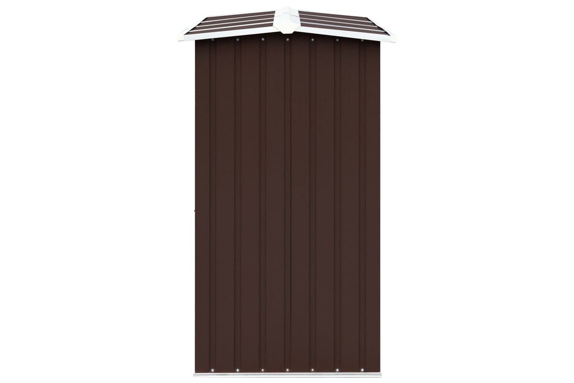 Vedskjul galvanisert stål 330x92x153 cm brun - Hage - Uterom & feriehus - Lagringshus & boder - Redskapsboder