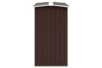 Vedskjul galvanisert stål 330x92x153 cm brun - Hage - Uterom & feriehus - Lagringshus & boder - Redskapsboder