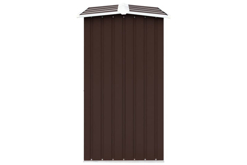 Vedskjul galvanisert stål 330x92x153 cm brun - Hage - Uterom & feriehus - Lagringshus & boder - Redskapsboder