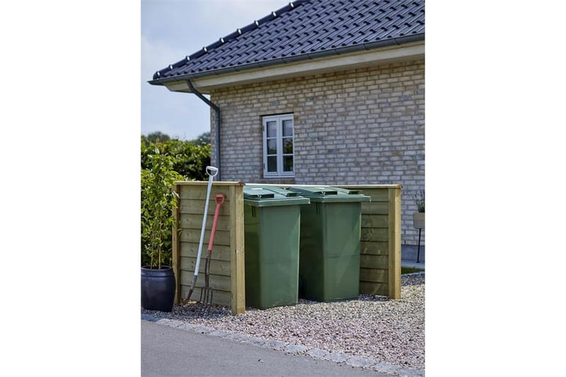 PLUS Klink profil avfallsskjul 192x108x104 cm (LxBxH) Bygg - Hage - Uterom & feriehus - Lagringshus & boder - Søppelskur