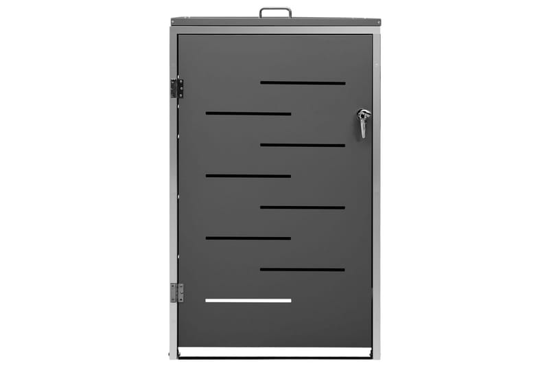 Søppeldunkskur enkelt 69x77,5x115 cm rustfritt stål - Antrasittgrå - Hage - Uterom & feriehus - Lagringshus & boder - Søppelskur