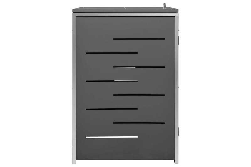 Søppeldunkskur enkelt 69x77,5x115 cm rustfritt stål - Antrasittgrå - Hage - Uterom & feriehus - Lagringshus & boder - Søppelskur