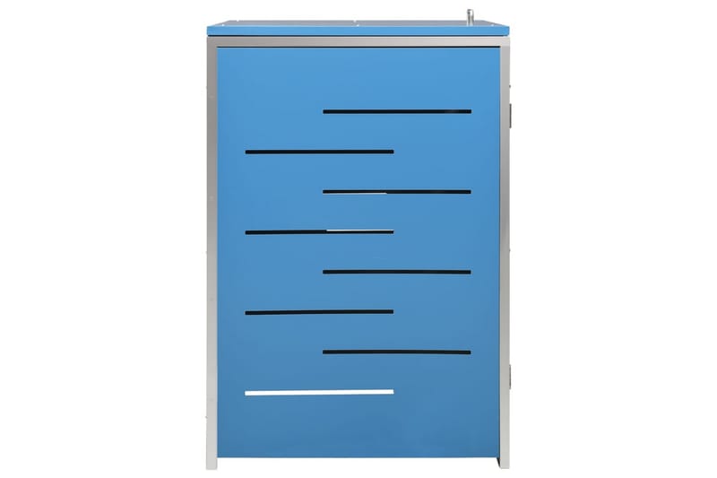Søppeldunkskur enkelt 69x77,5x115 cm rustfritt stål - Blå - Hage - Uterom & feriehus - Lagringshus & boder - Søppelskur
