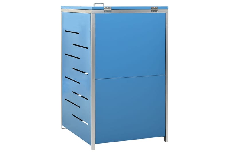 Søppeldunkskur enkelt 69x77,5x115 cm rustfritt stål - Blå - Hage - Uterom & feriehus - Lagringshus & boder - Søppelskur