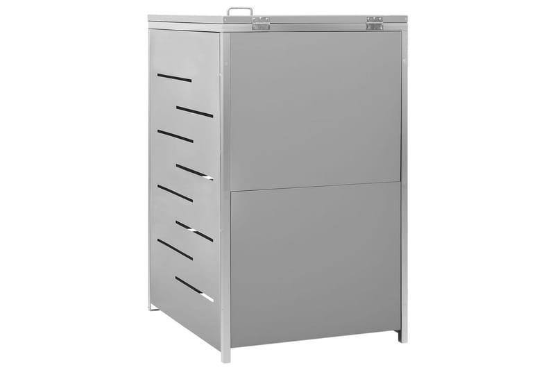 Søppeldunkskur enkelt 69x77,5x115 cm rustfritt stål - Grå - Hage - Uterom & feriehus - Lagringshus & boder - Søppelskur