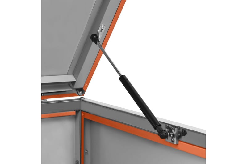 Søppeldunkskur enkelt 69x77,5x115 cm rustfritt stål - Oransj - Hage - Uterom & feriehus - Lagringshus & boder - Søppelskur