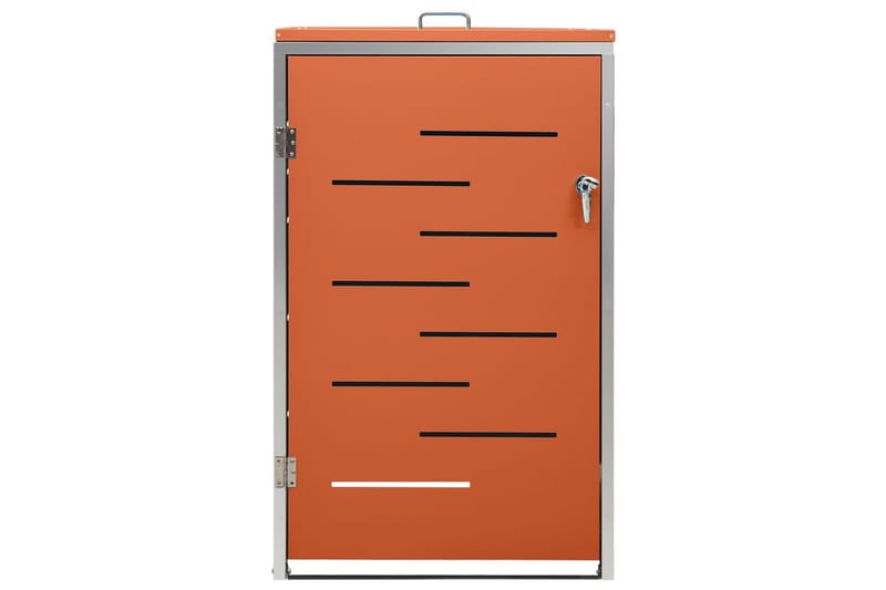 Søppeldunkskur enkelt 69x77,5x115 cm rustfritt stål - Oransj - Hage - Uterom & feriehus - Lagringshus & boder - Søppelskur