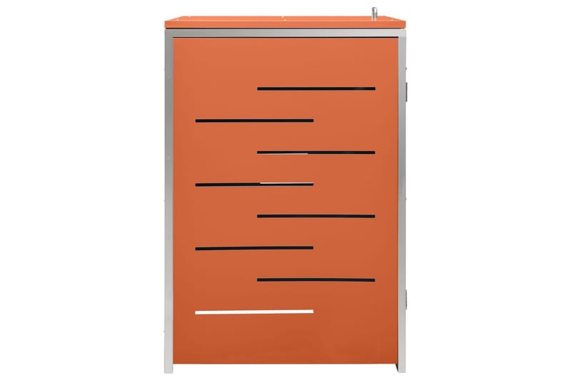 Søppeldunkskur enkelt 69x77,5x115 cm rustfritt stål - Oransj - Hage - Uterom & feriehus - Lagringshus & boder - Søppelskur