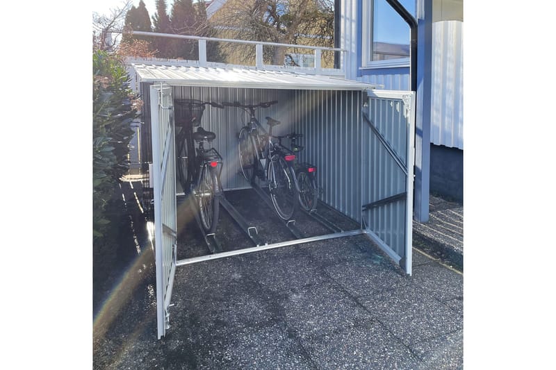 Sykkelskur 4,2 m² for 4 sykler - Hage - Uterom & feriehus - Lagringshus & boder - Sykkelbod & sykkelstativ