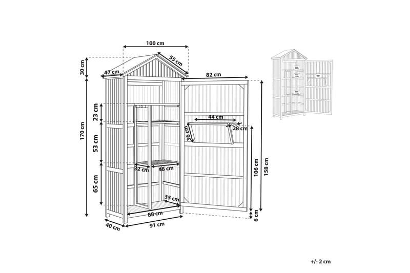 Angeriz Hageskap - Brun - Hage - Uterom & feriehus - Lagringshus & boder - Verktøybod