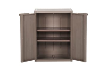 Oppbevaringsskap for hage brun 65x45x88 cm PP - Brun - Hage - Uterom & feriehus - Lagringshus & boder - Verktøybod