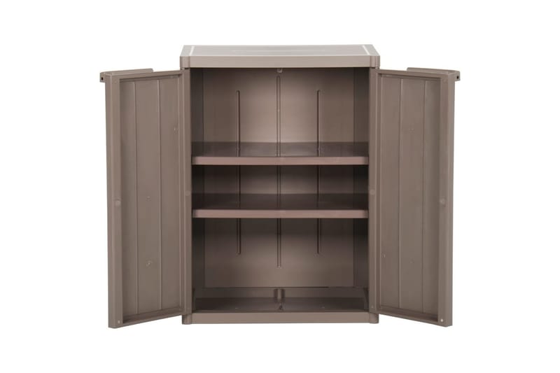 Oppbevaringsskap for hage brun 65x45x88 cm PP - Brun - Hage - Uterom & feriehus - Lagringshus & boder - Verktøybod