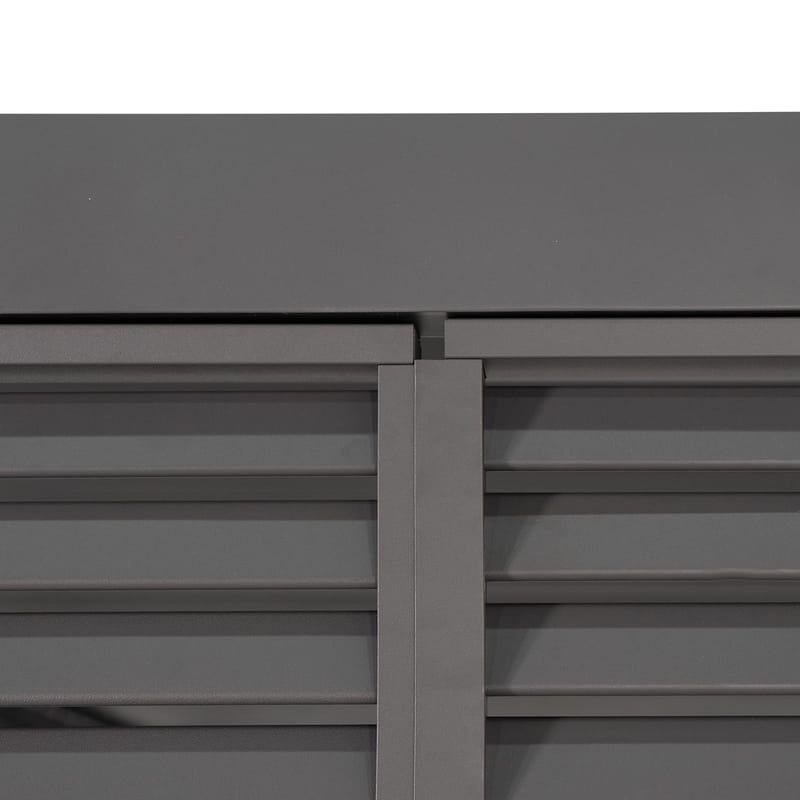 Lamellvegg til paviljong HOME4YOU Mirador-80/88, Mørkegrå - Mørk grå - Hage - Uterom & feriehus - Lysthus & gazebo