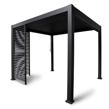 Lamellvegg til paviljong HOME4YOU Mirador-111 123,5 cm mørk grå - Mørkegrå - Hage - Uterom & feriehus - Lysthus & gazebo