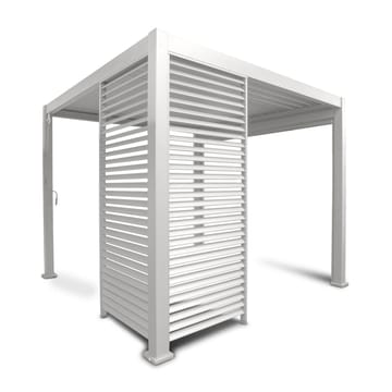 Lamellvegg til paviljong HOME4YOU Mirador-111 123,5 cm hvit - Hvit - Hage - Uterom & feriehus - Lysthus & gazebo