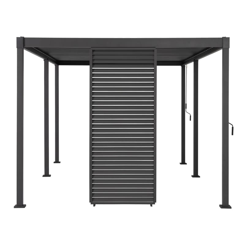 Lamellvegg til paviljong HOME4YOU Mirador-80/88, Mørkegrå - Mørk grå - Hage - Uterom & feriehus - Lysthus & gazebo
