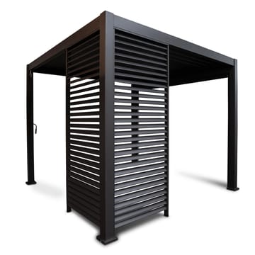 Lamellvegg til paviljong HOME4YOU Mirador-111 123,5 cm mørk grå - Mørkegrå - Hage - Uterom & feriehus - Lysthus & gazebo