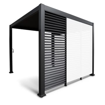 Lamellvegg til paviljong HOME4YOU Mirador-111 123,5 cm mørk grå - Mørkegrå - Hage - Uterom & feriehus - Lysthus & gazebo
