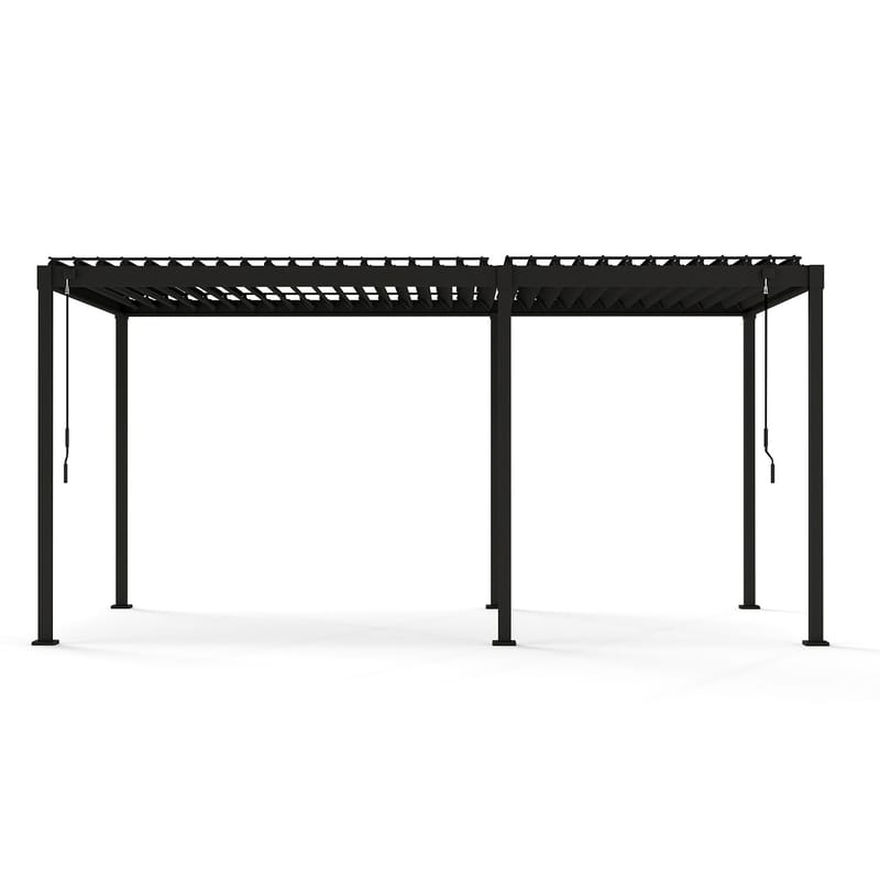 Lysthus HOME4YOU Mirador-80 mørk grå 3x5 m - mørkegrå - Hage - Uterom & feriehus - Lysthus & gazebo