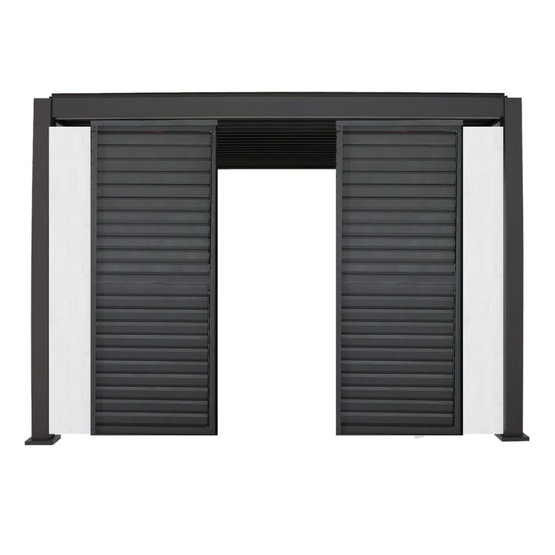 Middle Panel of Louvers Wall for Gazebo HOME4YOU, hvit