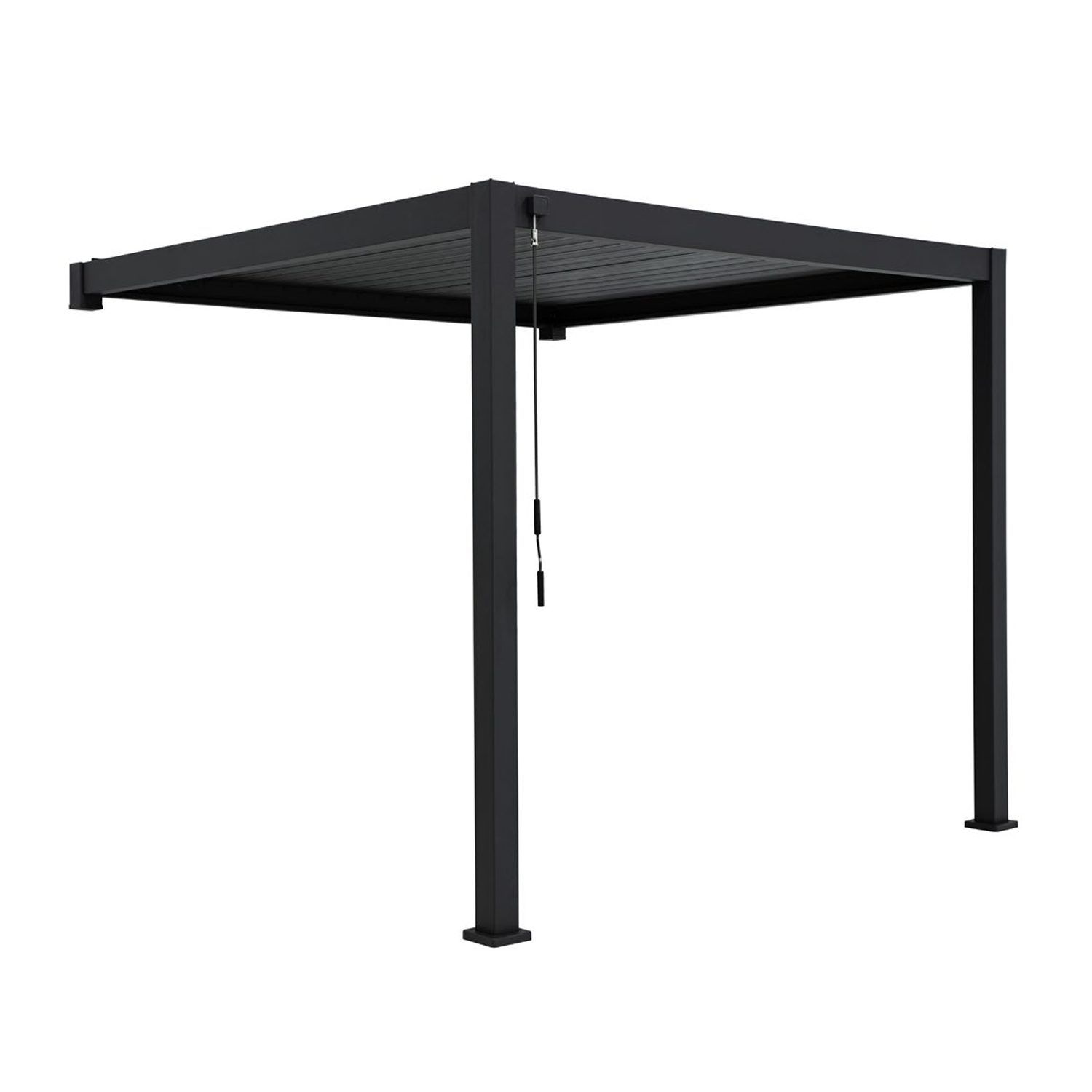 Paviljong Örnvik-111 3x4M veggmontert - mørk grå