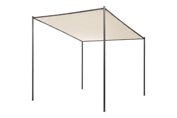Trädgårdspergola Beliani Vimino Beige||Black - Hagemøbler - Solbeskyttelse - Pergola