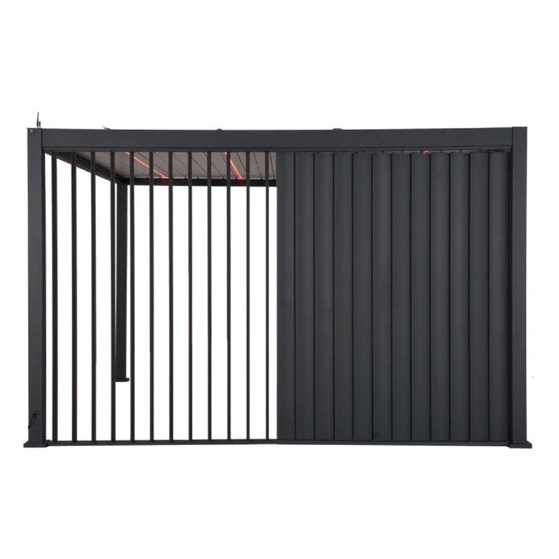 Vertikal skoddevegg til paviljong HOME4YOU Mirador 111 Mørk grå 4 m - mørkegrå - Hage - Uterom & feriehus - Lysthus & gazebo