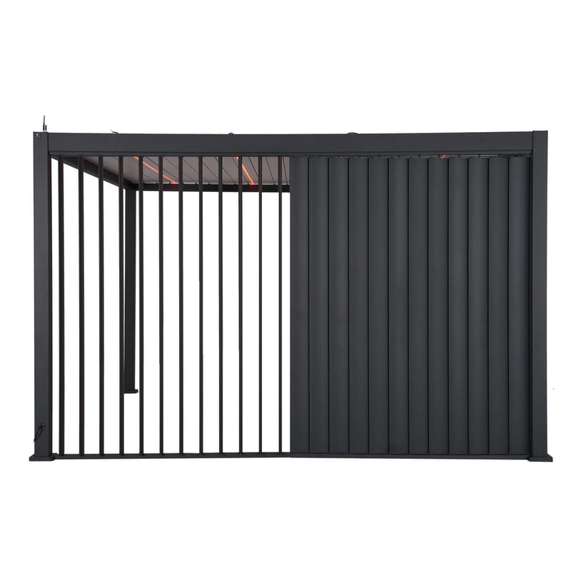 Vertikal skoddevegg til paviljong HOME4YOU Mirador 111 Mørk grå 3 m - mørkegrå - Hage - Uterom & feriehus - Lysthus & gazebo
