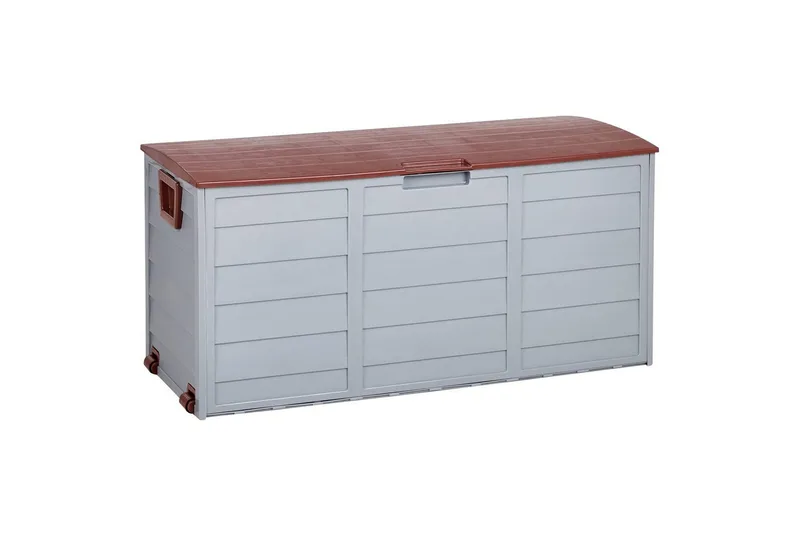 Låda Beliani Locarno Beige/grå Grey||Brown - Hagemøbler - Puteoppbevaring & møbelbeskyttelse - Putebokser & Putekasser