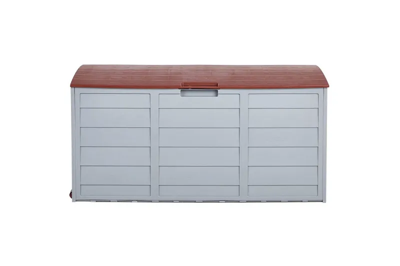 Låda Beliani Locarno Beige/grå Grey||Brown - Hagemøbler - Puteoppbevaring & møbelbeskyttelse - Putebokser & Putekasser