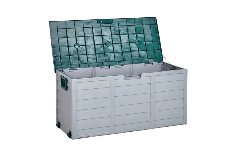 Låda Beliani Locarno Beige/grå Grey||Green - Hagemøbler - Puteoppbevaring & møbelbeskyttelse - Putebokser & Putekasser