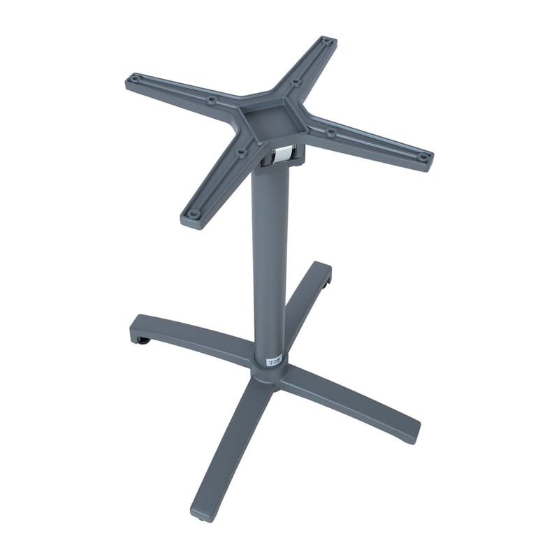 Bordbein HOME4YOU Bistro 67x67x72 cm Grå - Grå - Hagemøbler - Øvrig utendørs - Tilbehør utendørs - Ileggsplater hagebord