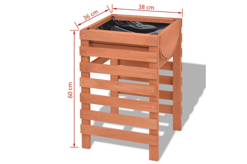 Blomsterkasse 38x36x60 cm Tre - Blomsterkasser - Hagekrukker