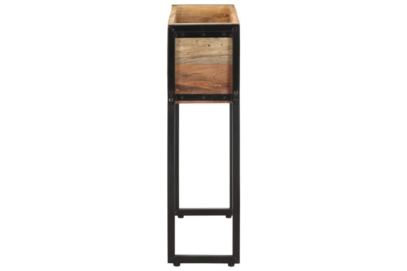 Blomsterkasse 60x20x68 cm gjennvunnet heltre - Flerfarget - Hagemøbler - Øvrig utendørs - Tilbehør utendørs - Hagekrukker