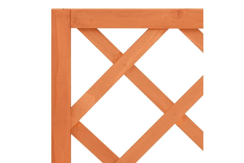Blomsterkasse med espalier brun 70x30x135 cm heltre gran - Brun - Hagemøbler - Øvrig utendørs - Tilbehør utendørs - Hagekrukker