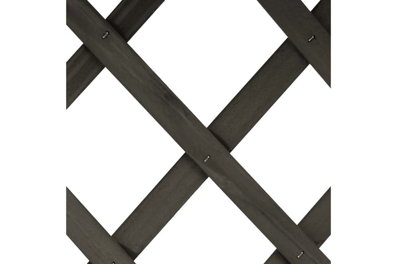 Blomsterkasse med espalier grå 45x30x74 cm heltre gran - Grå - Hagemøbler - Øvrig utendørs - Tilbehør utendørs - Hagekrukker