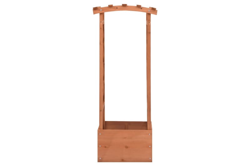 Blomsterkasse med espalier og bue 49x39x117 cm gran - Brun - Hagemøbler - Øvrig utendørs - Tilbehør utendørs - Hagekrukker