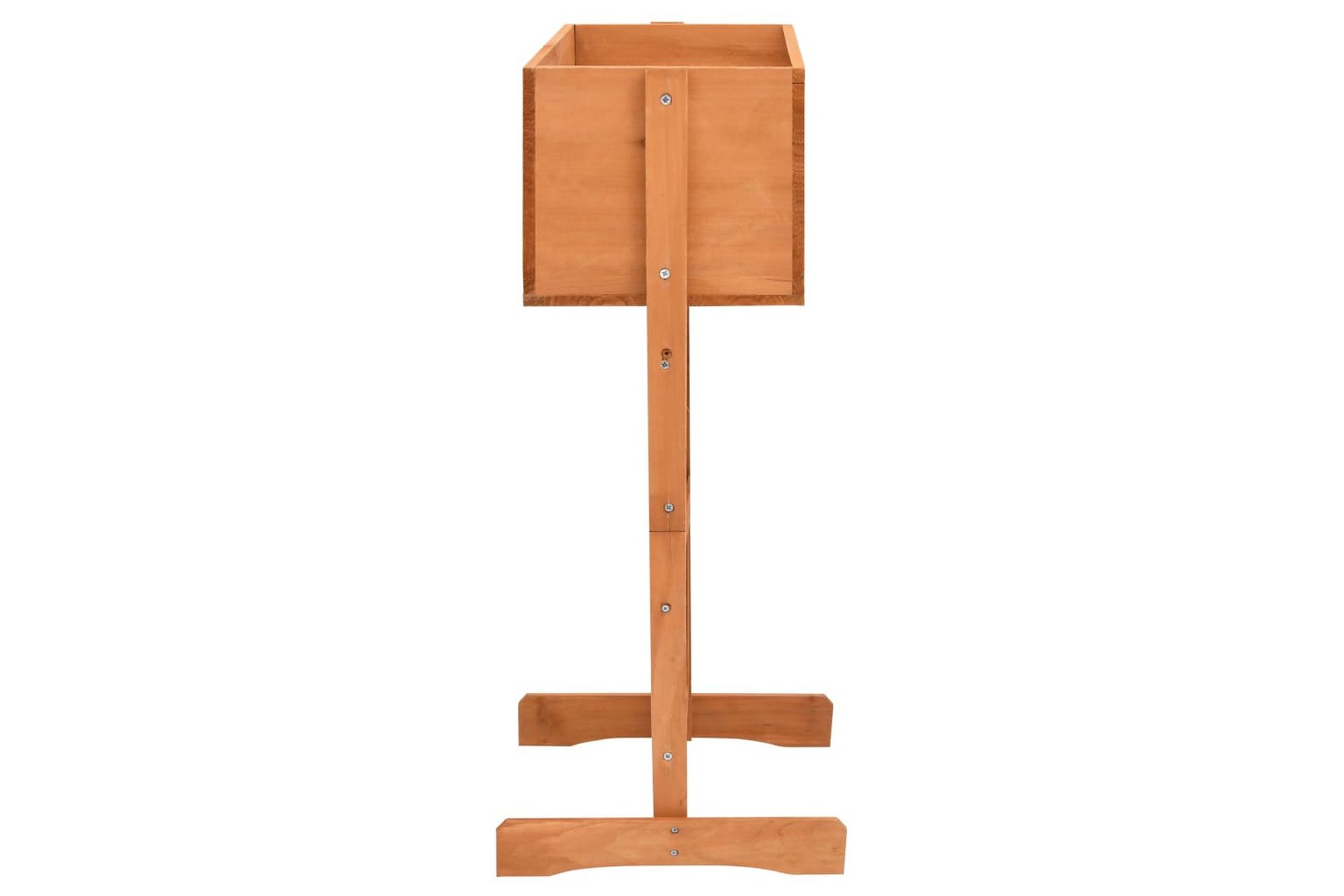 Blomsterkasse med espalier oransje 45x30x74 cm heltre gran - Oransj - Hagemøbler - Øvrig utendørs - Tilbehør utendørs - Hagekrukker