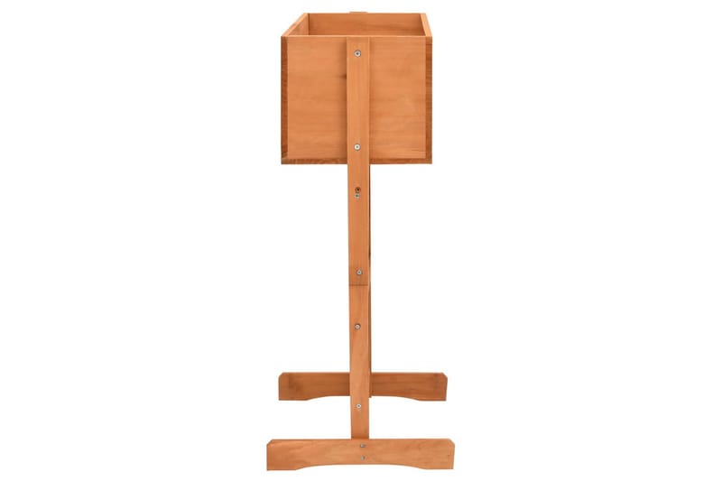 Blomsterkasse med espalier oransje 45x30x74 cm heltre gran - Oransj - Hagemøbler - Øvrig utendørs - Tilbehør utendørs - Hagekrukker