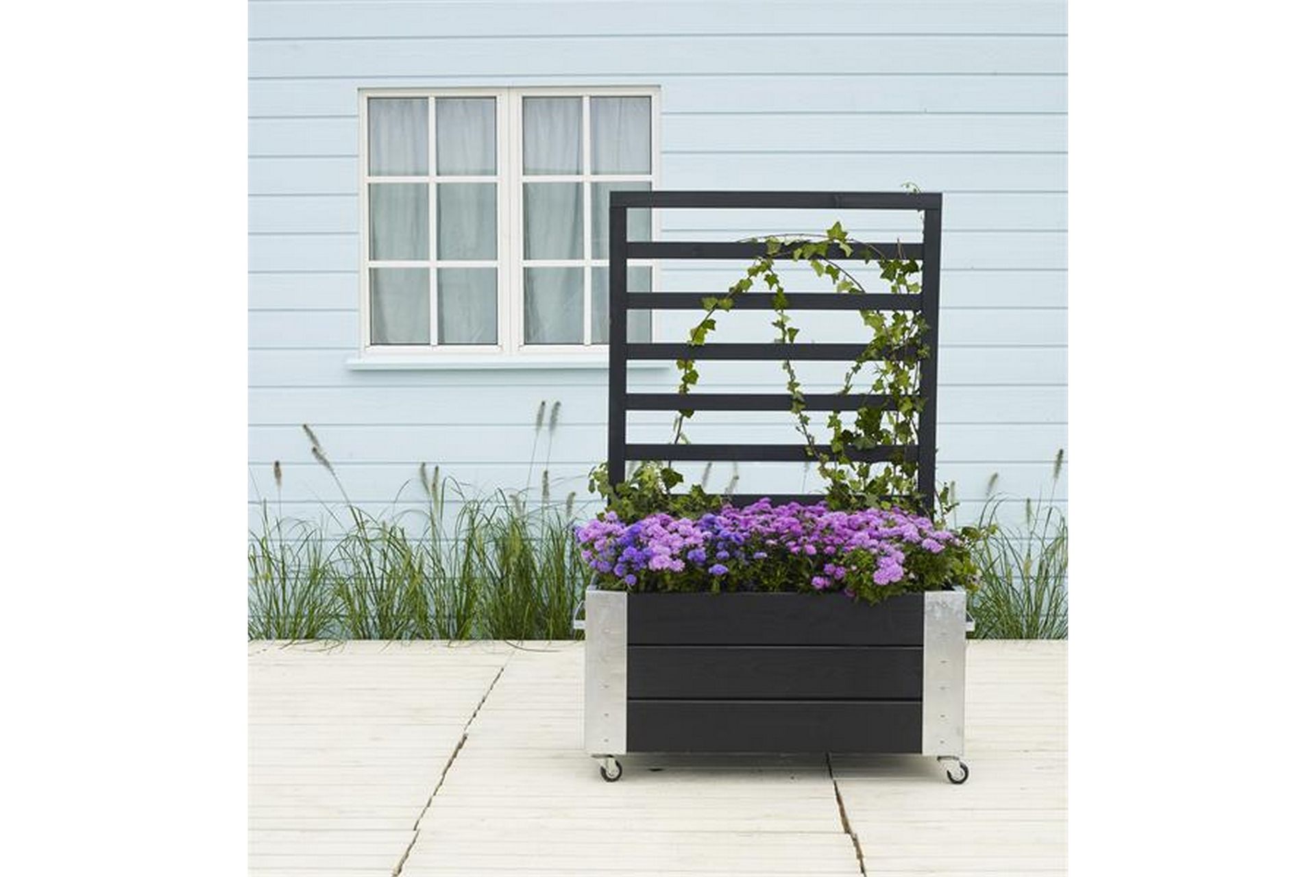 Cubic Blomsterkassse/Romavdeler 87x50x130 cm med stålhjørne - Hagemøbler - Øvrig utendørs - Tilbehør utendørs - Hagekrukker