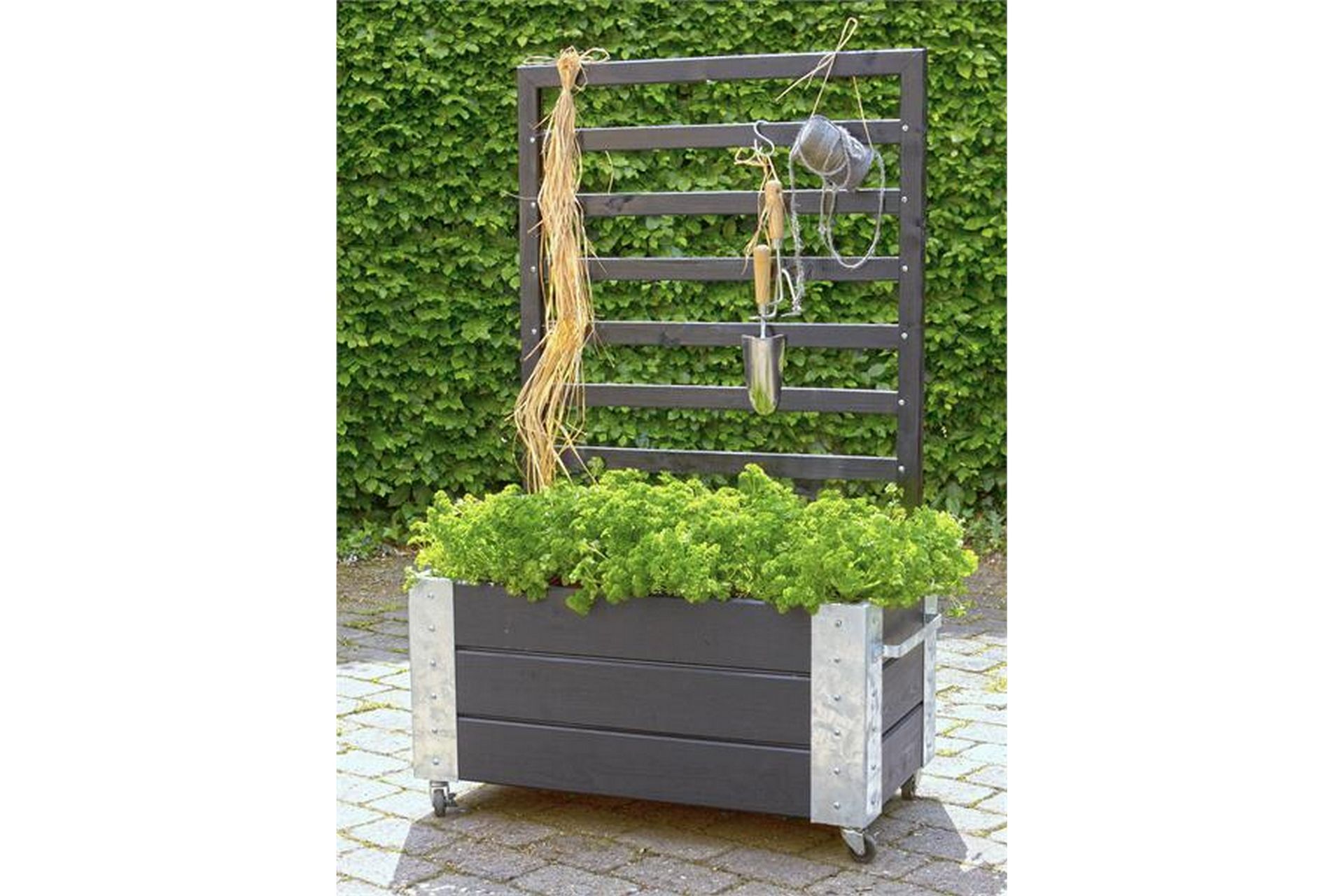 Cubic Blomsterkassse/Romavdeler 87x50x130 cm med stålhjørne - Hagemøbler - Øvrig utendørs - Tilbehør utendørs - Hagekrukker