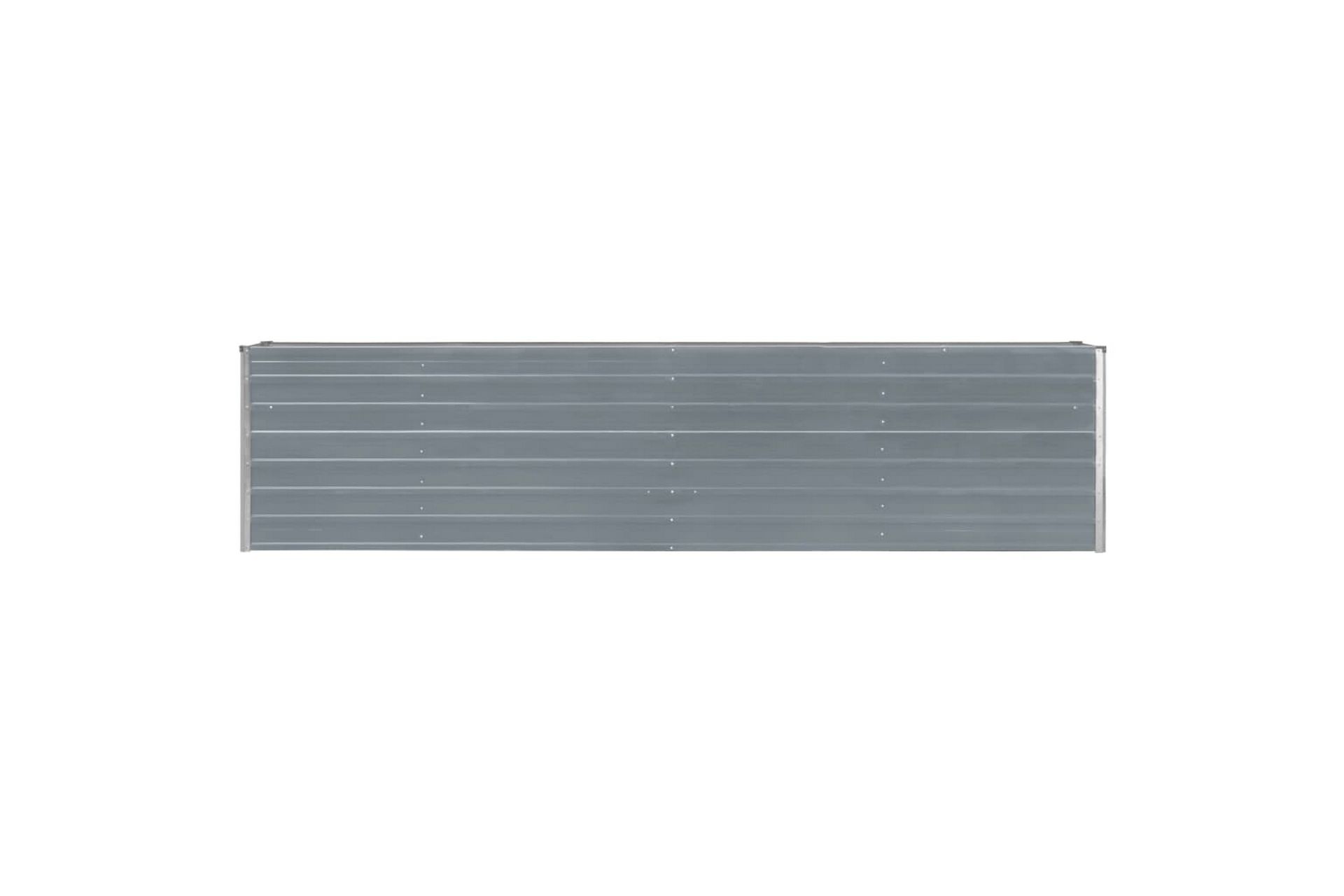 Forhøyet hagebed 320x40x77 cm galvanisert stål grå - Hagemøbler - Øvrig utendørs - Tilbehør utendørs - Hagekrukker