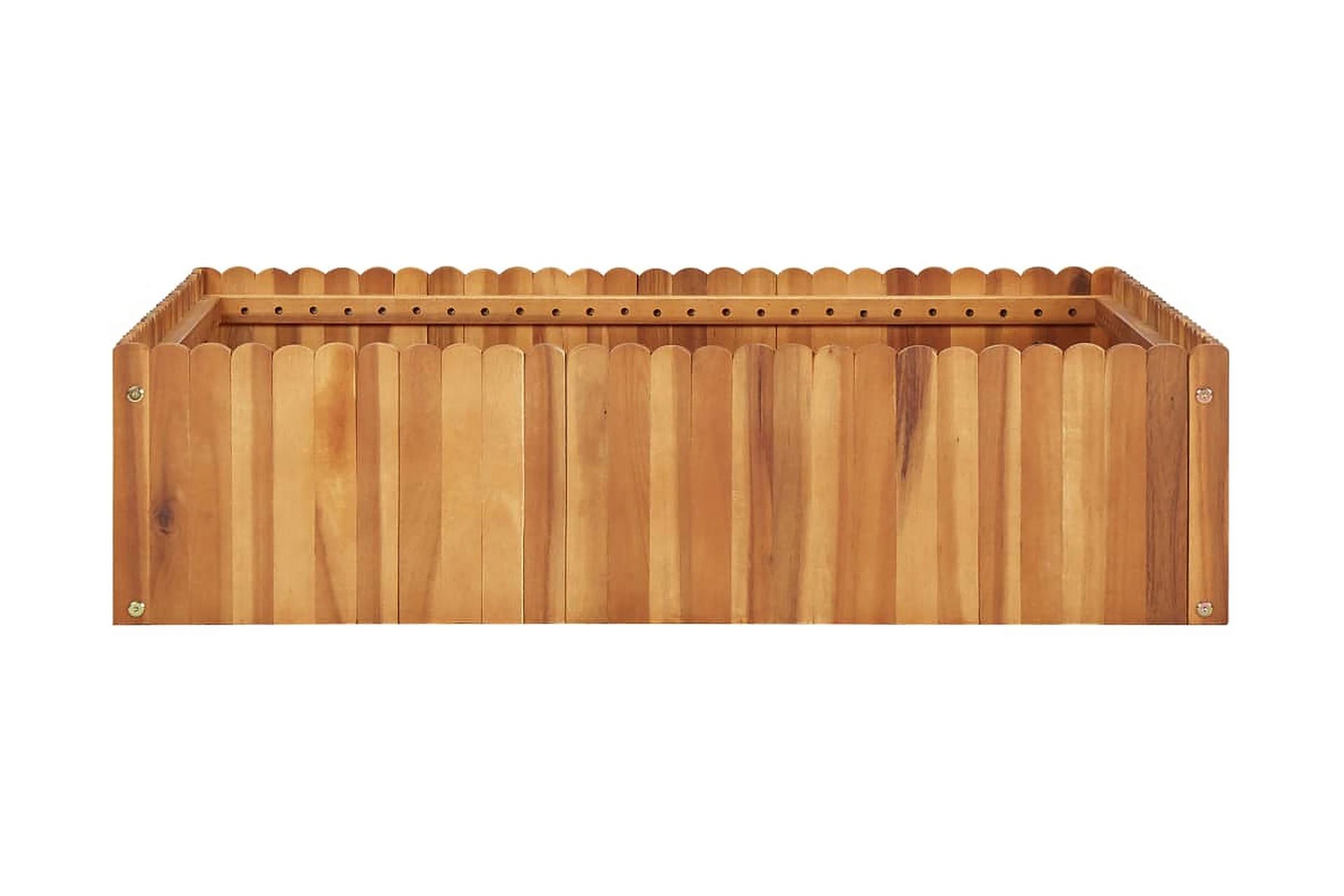 Høybed 100x100x25 cm heltre akasie - Brun - Hagemøbler - Øvrig utendørs - Tilbehør utendørs - Hagekrukker