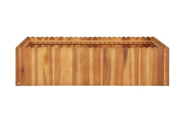 Høybed 100x100x25 cm heltre akasie - Brun - Hagemøbler - Øvrig utendørs - Tilbehør utendørs - Hagekrukker
