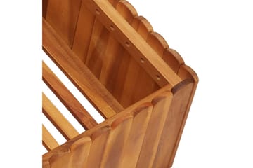 Høybed 100x100x25 cm heltre akasie - Brun - Hagemøbler - Øvrig utendørs - Tilbehør utendørs - Hagekrukker