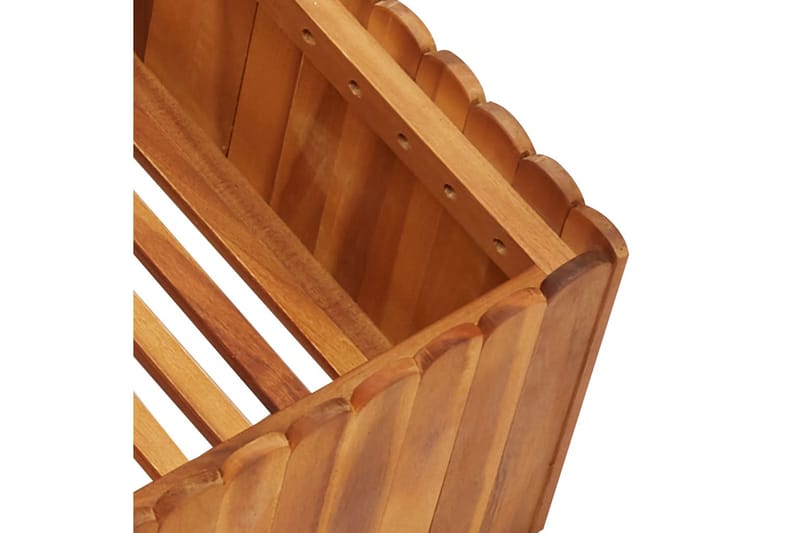 Høybed 100x100x25 cm heltre akasie - Brun - Hagemøbler - Øvrig utendørs - Tilbehør utendørs - Hagekrukker