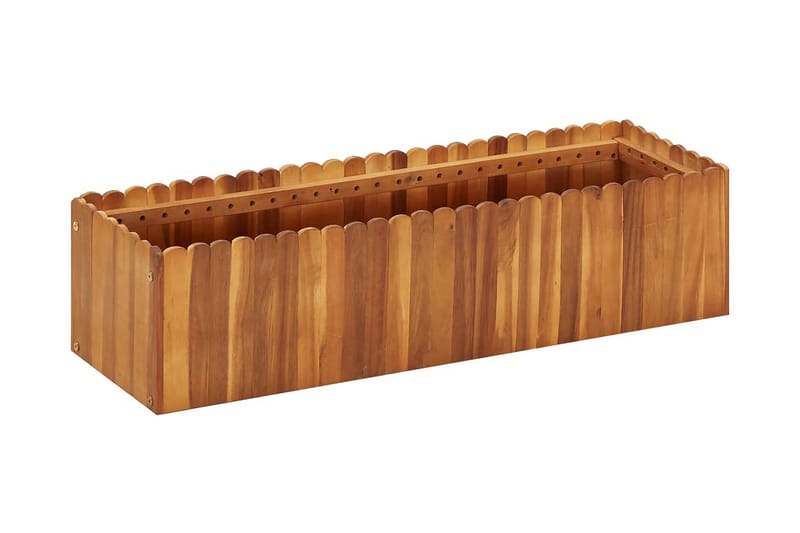 Høybed 100x30x25 cm heltre akasie - Brun - Hagemøbler - Øvrig utendørs - Tilbehør utendørs - Hagekrukker