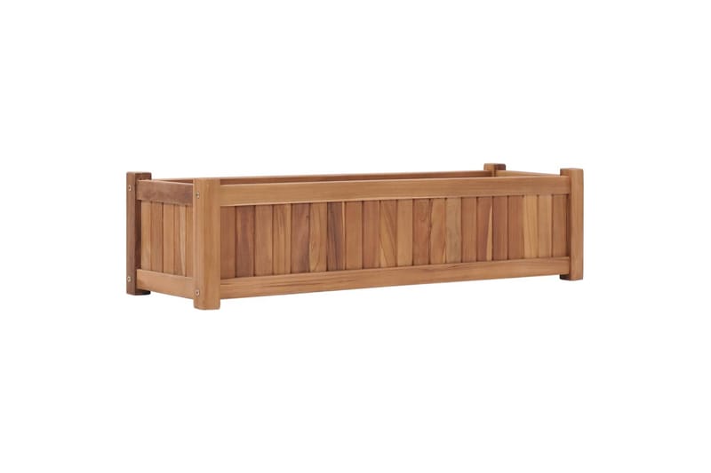 Høybed 100x30x25 cm heltre teak - Hagemøbler - Øvrig utendørs - Tilbehør utendørs - Hagekrukker