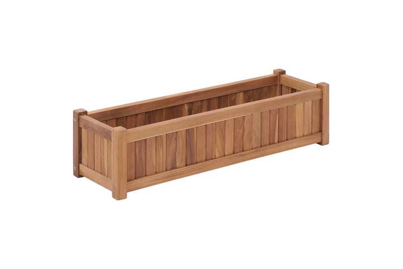 Høybed 100x30x25 cm heltre teak - Hagemøbler - Øvrig utendørs - Tilbehør utendørs - Hagekrukker